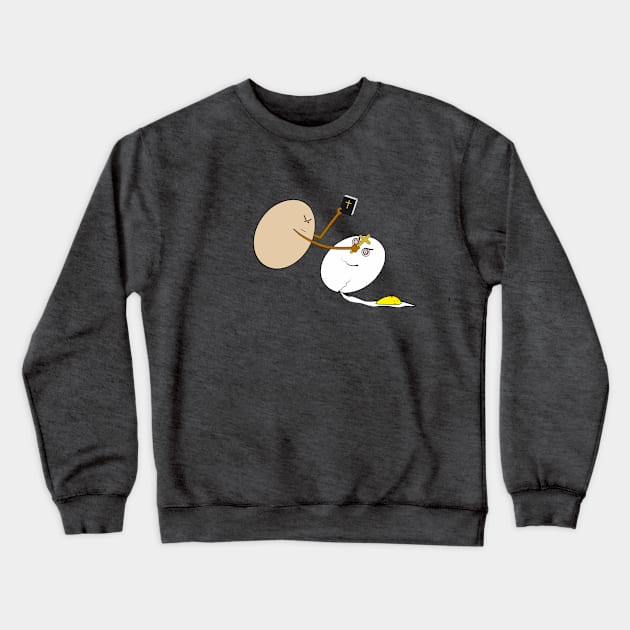 Eggsorcism Crewneck Sweatshirt by shackledlettuce